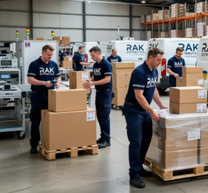 RAK DISTRIBUTION logistics team coordinating UK product deliveries